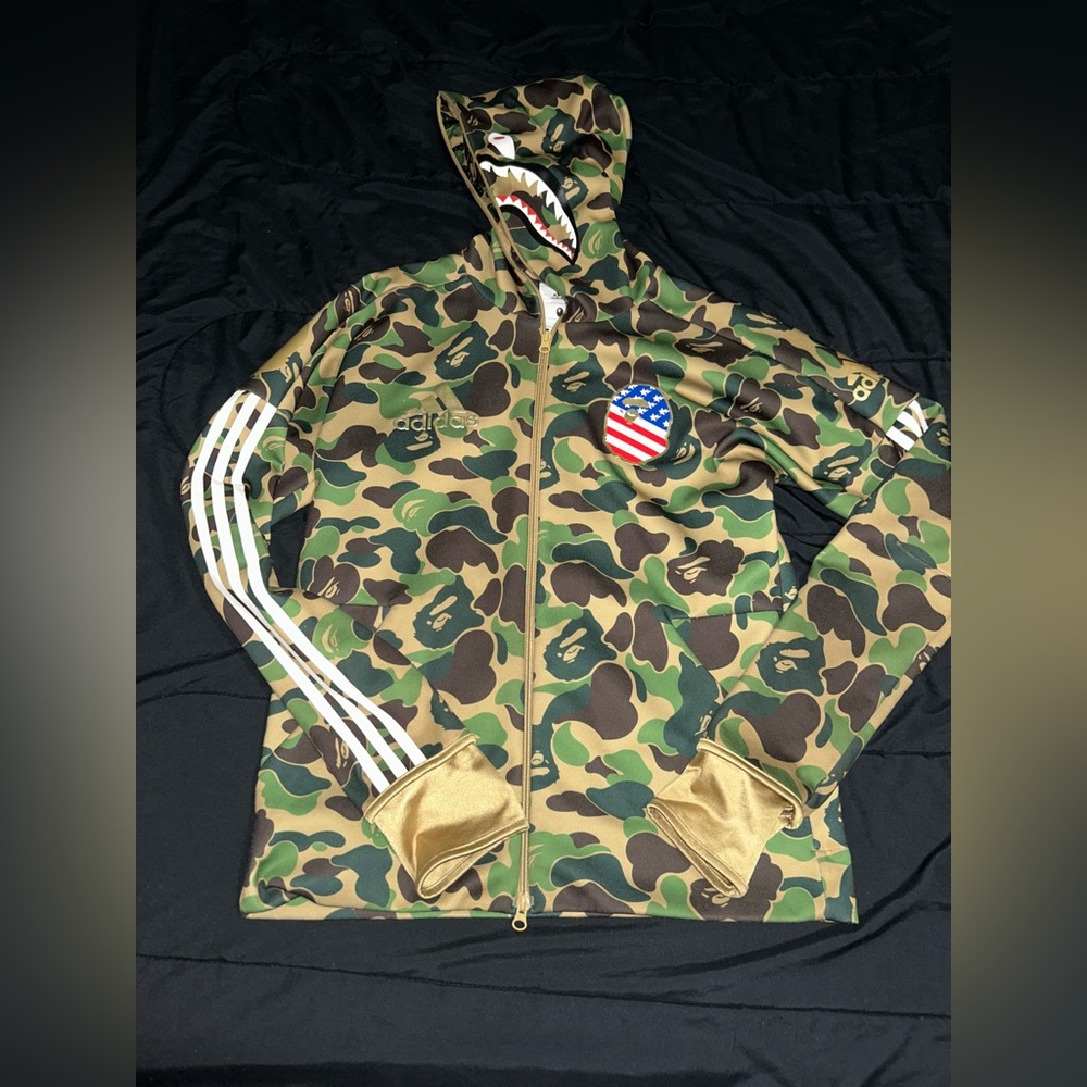 Bape x adidas jacket size M